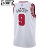 Chicago Bulls Nikola Vucevic 9 Nike 2022-23 Association Edition Valkoinen Lasten Pelipaidat Swingman